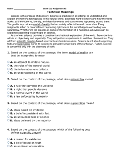 Snow Day Assignment #2 Technical Meanings