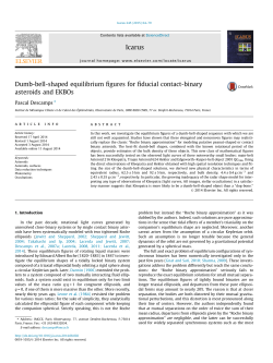 Dumb-bell-shaped equilibrium figures for fiducial contact