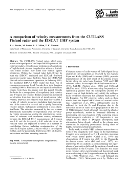 A comparison of velocity measurements from the CUTLASS Finland