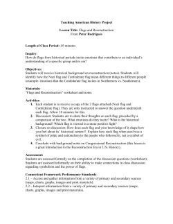 Flags and Reconstruction - Teaching American History