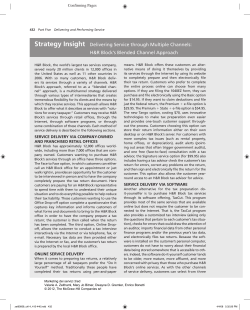 Strategy Insight Delivering Service through Multiple