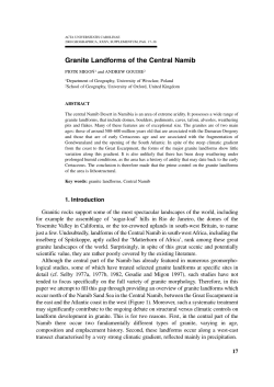 Granite Landforms of the Central Namib_2000