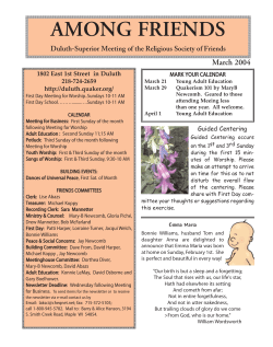 Among Friends March.qxd - Duluth-Superior Friends Meeting