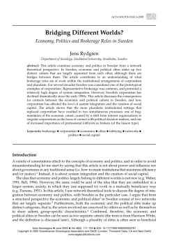Bridging Different Worlds?