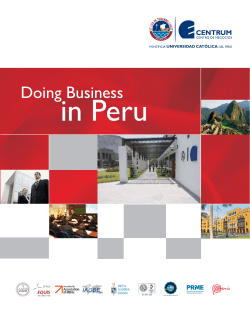 Doing Business In Peru