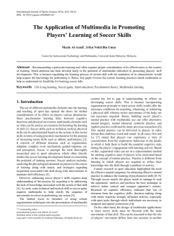 Life-Long learning, Soccer game, Sport education, Psychomotor