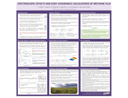spectroscopic effects and eddy covariance calculations of methane