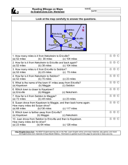 Map Reading - English