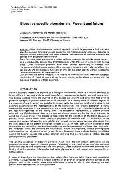 Bioactive specific biomaterials: Present and future