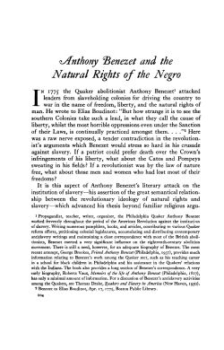 Natural Rights of the Negro