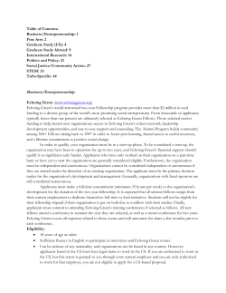 Business/Entrepreneurship - Tufts Student Services