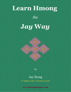 Jay Way - Hmong Dictionary