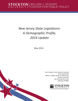 New Jersey State Legislature: A Demographic
