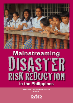 Mainstreaming - Asian Disaster Preparedness Center