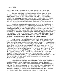 limits - UGA Math Department