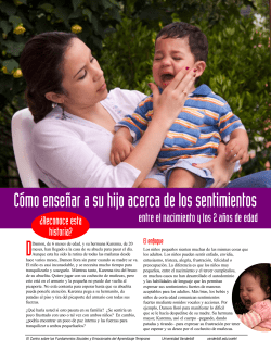 C&oacute;mo ense&ntilde;ar a su hijo acerca de los sentimientos