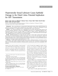Hyperosmolar Sexual Lubricant Causes Epithelial Damage in the