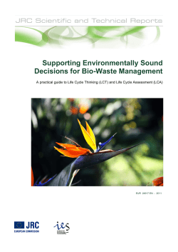 Supporting Environmentally Sound Decisions for Bio