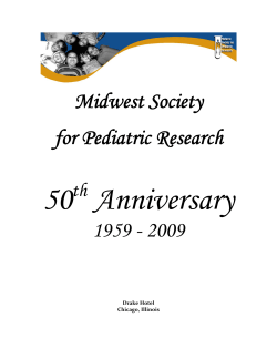 50th Anniversary History of the MWSPR