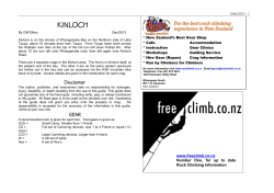 kinloch - Free Climb NZ