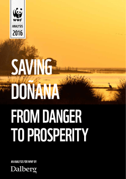 Saving Do&ntilde;ana: From Danger to Prosperity