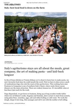 The Times - L`Orto di Lucania