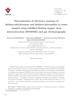 Determination of ultratrace amounts of dichloro