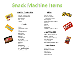 Cookie, Cracker, Nut Candy Chips Large Chips