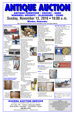 ANTIQUE AUCTION - kuceraauctions.net