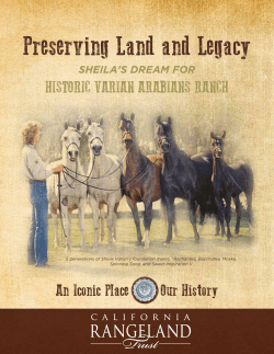 timeline - California Rangeland Trust