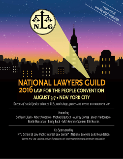 brochure - National Lawyers Guild