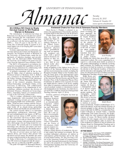 Almanac - January 20, 2015, Vol. 61 No. 19 PDF