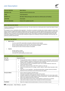 Job Description