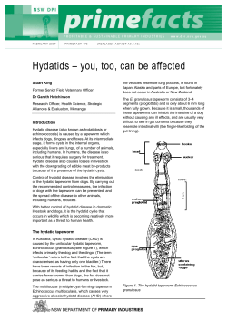 Hydatids - you, too, can be affected