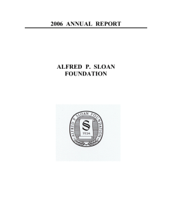 2006 - Sloan Foundation