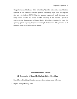 4.2 Drawbacks of Round Robin Scheduling Algorithm