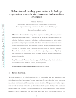 Selection of tuning parameters in bridge regression models via