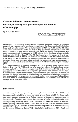 Ovarian follicular responsiveness and oocyte quality after
