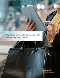 Capitalize on Mobile Commerce with Responsive Web