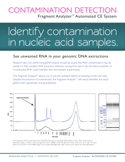 Identify contamination