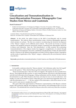 Glocalization and Transnationalization in (neo)-Mayanization