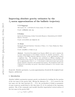 Improving absolute gravity estimates by the $ L_p $