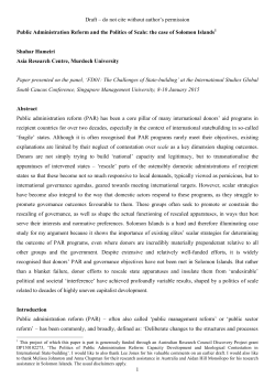 Draft &ndash; do not cite without author`s permission 1 Public