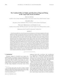 The Combined Effect of Tidally and Eddy-Driven Diapycnal
