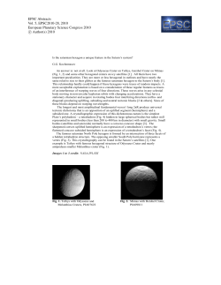 EPSC Abstracts Vol. 5, EPSC2010-28, 2010 European Planetary