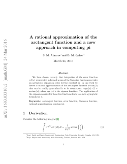A rational approximation of the arctangent