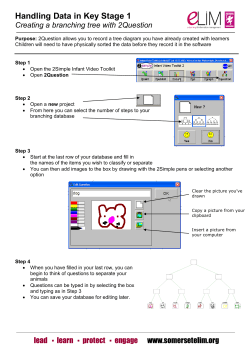 Creating a branching database with 2Question 2