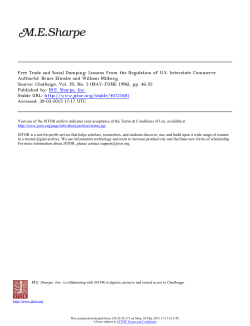 Free Trade and Social Dumping: Lessons from the