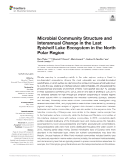 Microbial Community Structure and Interannual Change in the Last