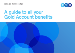 A guide to all your Gold Account benefits
